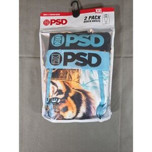 PSD Men's Tiger Rosa/Beast Mode Print Briefs XXL